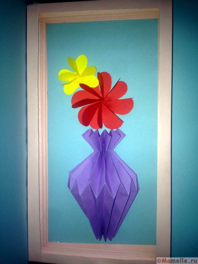 Ваза для цветов в технике модульное оригами. Мастер класс с пошаговыми фото. Часть первая